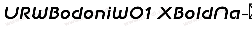 URWBodoniW01 XBoldNa字体转换